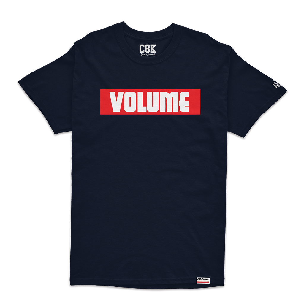 CBV RED TAPE COLLAB TEE - MIDNIGHT NAVY – C8K BATTER