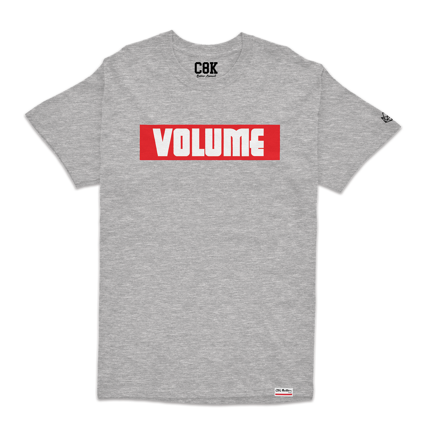 CBV RED TAPE COLLAB TEE - HEATHER GREY