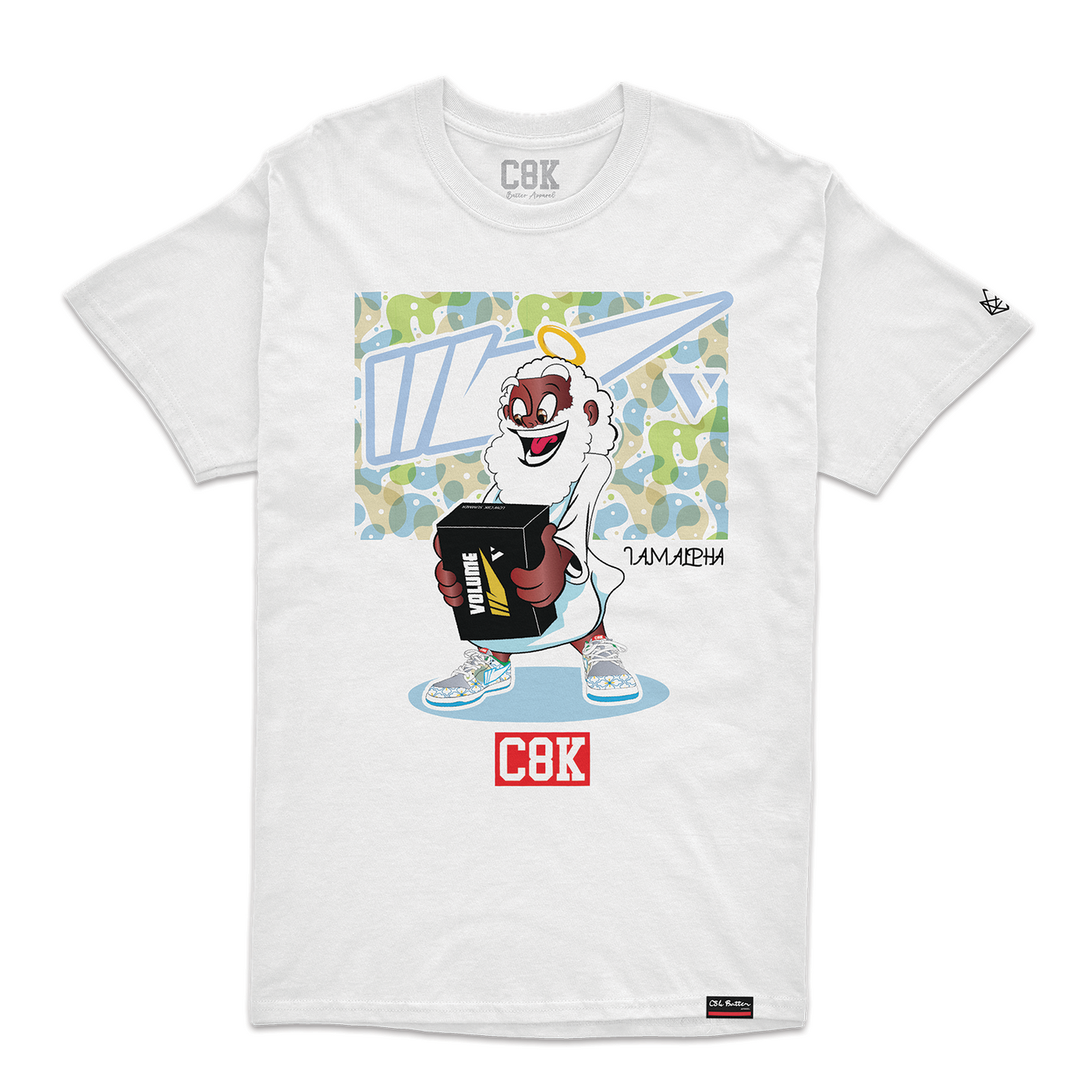 CBV COLLAB I AM ALPHA TEE - WHITE