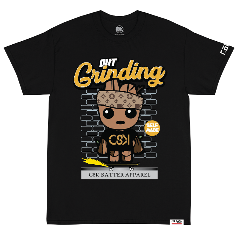 OUT GRINDING TEE - BLACK